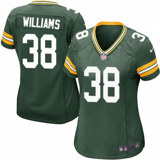 Women's Nike Green Bay Packers #38 Tramon Williams Game Green Team Color NFL Jersey - Ujersey