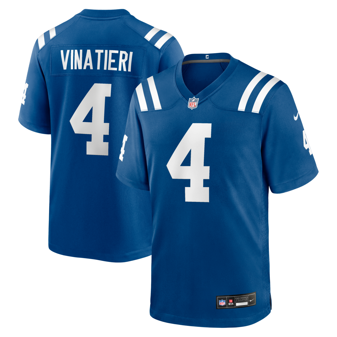 Men's Indianapolis Colts Adam Vinatieri Nike Royal Team Retired Game Jersey - Ujersey