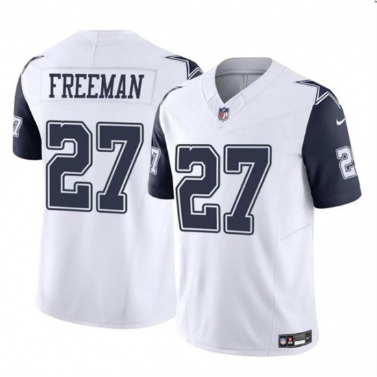 Youth Dallas Cowboys #27 Royce Freeman White 2023 F.U.S.E. Color Rush Limited Stitched Football Jersey - Ujersey