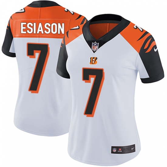 Women's Nike Cincinnati Bengals #7 Boomer Esiason Vapor Untouchable Limited White NFL Jersey - Ujersey
