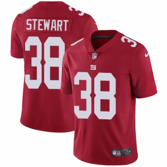 Youth Nike New York Giants #38 Jonathan Stewart Red Alternate Vapor Untouchable Elite Player NFL Jersey - Ujersey