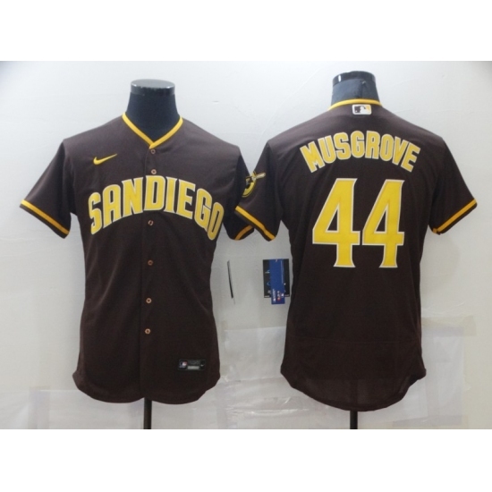 Men's Nike San Diego Padres #44 Joe Musgrove Brown Collection Baseball Player Jersey - Ujersey