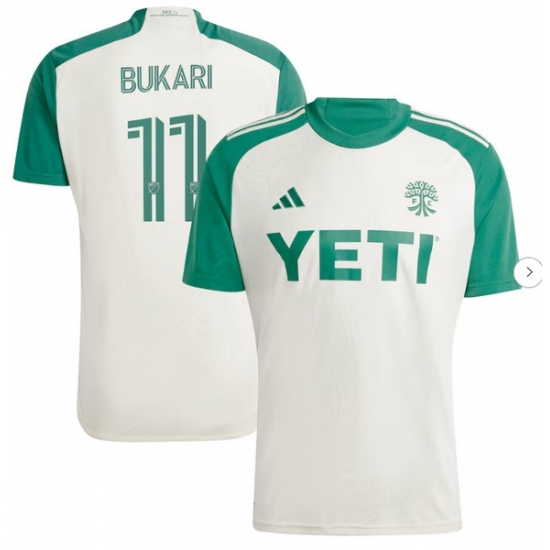 Mens Austin FC Osman Bukari adidas Tan 2024 The Armadillo Kit Replica Player Jersey - Ujersey