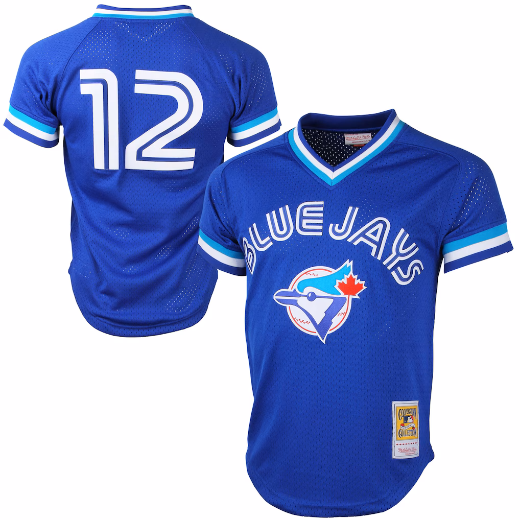 Mitchell & Ness Roberto Alomar Toronto Blue Jays Cooperstown Collection Mesh Batting Practice Jersey - Royal Blue - Ujersey