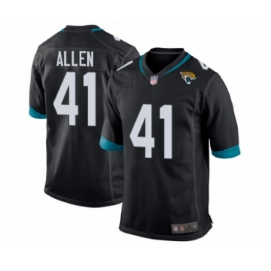 Men's Jacksonville Jaguars #41 Josh Allen Game Black Team Color Football Jersey - Ujersey