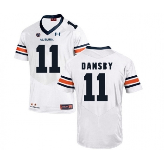 Auburn Tigers 11 Karlos Dansby White College Football Jersey - Ujersey