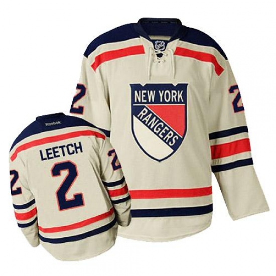Men's Reebok New York Rangers #2 Brian Leetch Premier Cream 2012 Winter Classic NHL Jersey - Ujersey