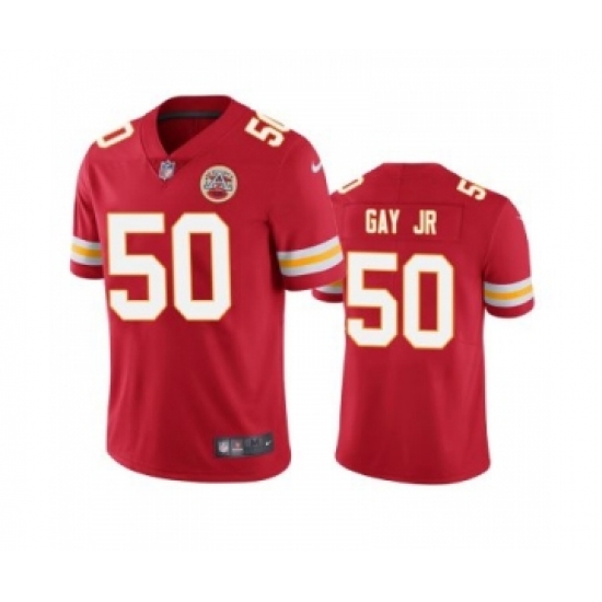 Men's Kansas City Chiefs #50 Willie Gay Jr. Red Vapor Untouchable Limited Stitched Football Jersey - Ujersey