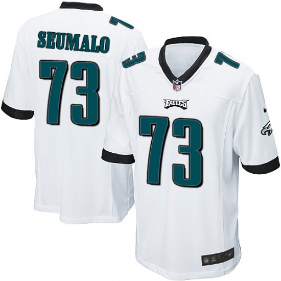 Men's Nike Philadelphia Eagles #73 Isaac Seumalo Game White NFL Jersey