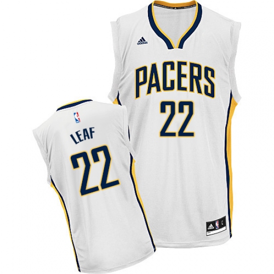 Men's Adidas Indiana Pacers #22 T. J. Leaf Swingman White Home NBA Jersey - Ujersey