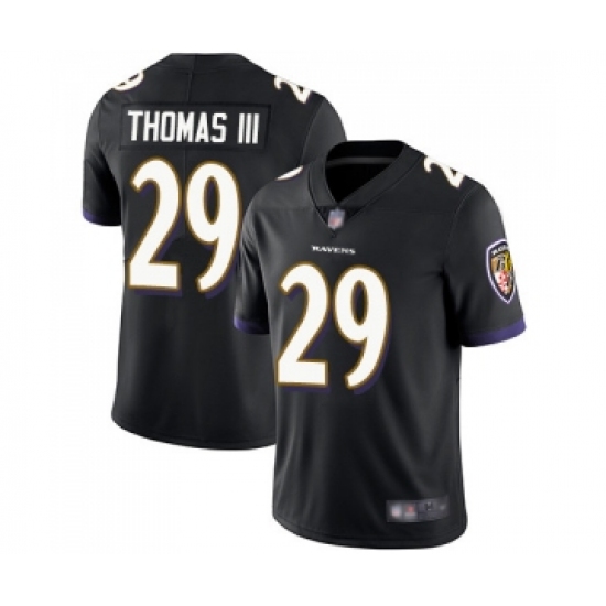 Youth Baltimore Ravens #29 Earl Thomas III Black Alternate Vapor Untouchable Limited Player Football Jersey - Ujersey