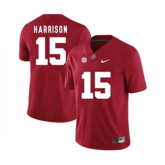 Alabama Crimson Tide 15 Ronnie Harrison Red College Football Jersey - Ujersey