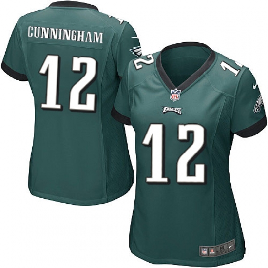 Women's Nike Philadelphia Eagles #12 Randall Cunningham Game Midnight Green Team Color NFL Jersey - Ujersey