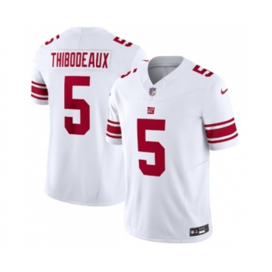 Men's Nike New York Giants #5 Kayvon Thibodeaux White 2023 F.U.S.E. Vapor Untouchable Limited Stitched Jersey - Ujersey