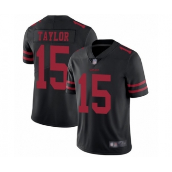 Men's San Francisco 49ers #15 Trent Taylor Black Vapor Untouchable Limited Player Football Jersey - Ujersey