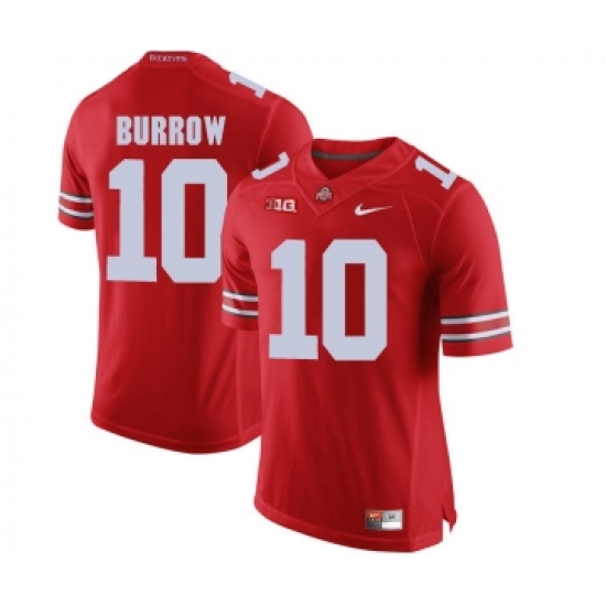 Ohio State Buckeyes 10 Joe Burrow Red College Football Jersey - Ujersey