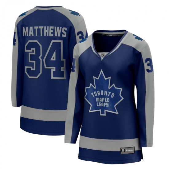 Women's Toronto Maple Leafs #34 Auston Matthews Fanatics Branded Royal 2020-21 Special Edition Breakaway Player Jersey - Ujersey