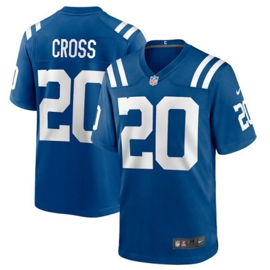 Men's Nike Indianapolis Colts #20 Nick Cross Blue F U S E Stitched NFL Jersey