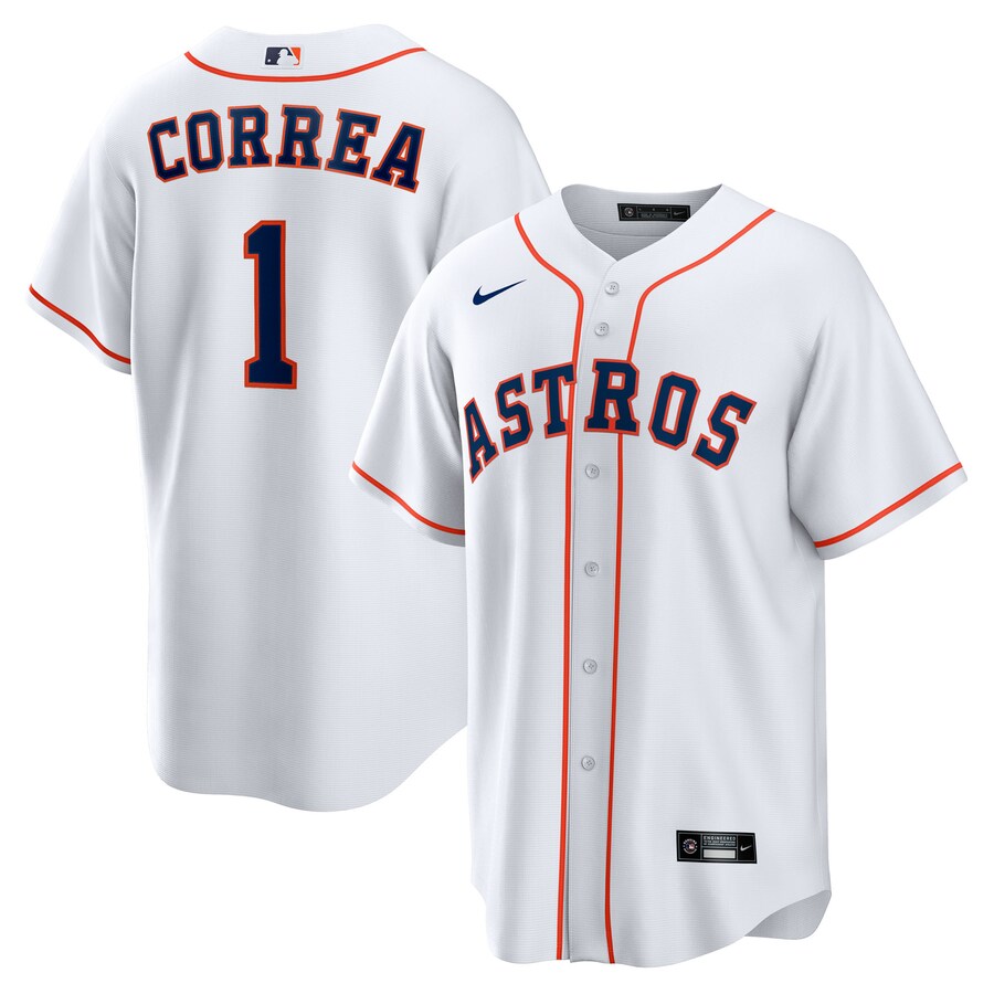 Youth Houston Astros Carlos Correa Nike White Home Replica Jersey - Ujersey