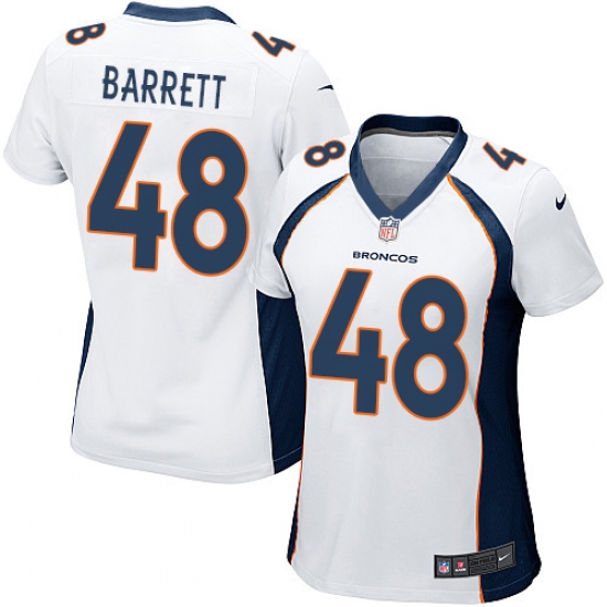 Women's Nike Denver Broncos #48 Shaquil Barrett Game White NFL Jersey - Ujersey