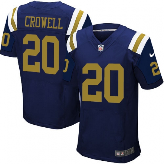 Men's Nike New York Jets #20 Isaiah Crowell Game White NFL Jersey - Ujersey