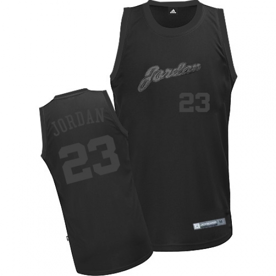 Men's Adidas Chicago Bulls #23 Michael Jordan Swingman All Black NBA Jersey - Ujersey