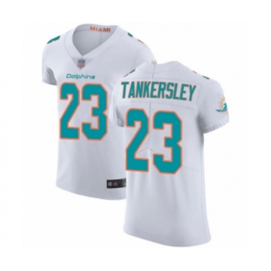Men's Miami Dolphins #23 Cordrea Tankersley White Vapor Untouchable Elite Player Football Jersey - Ujersey