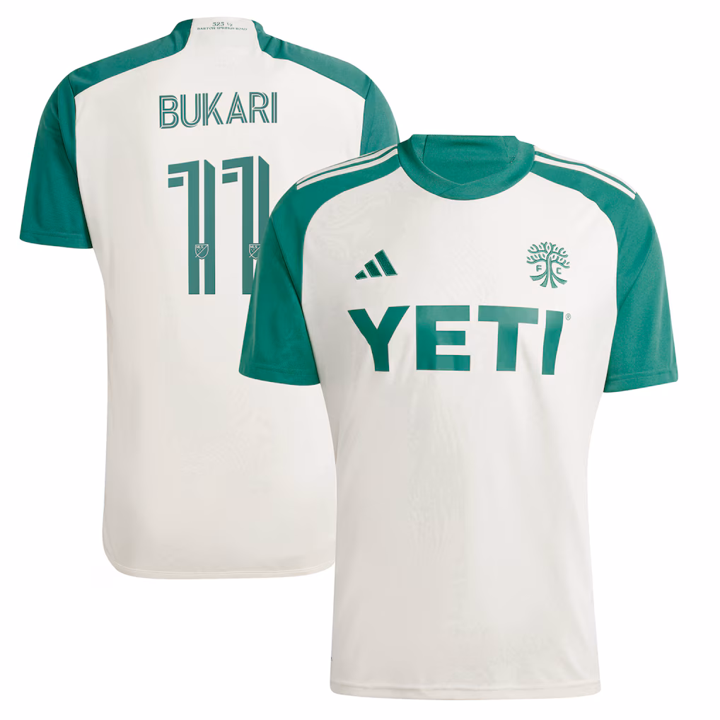 Men's Austin FC Osman Bukari adidas Tan 2024 The Armadillo Kit Replica Player Jersey - Ujersey NHL
