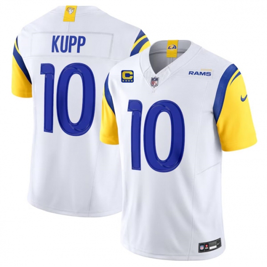 Men's Los Angeles Rams #10 Cooper Kupp White 2024 F.U.S.E With 4-Star C Vapor Untouchable Limited Alternate Stitched Jersey