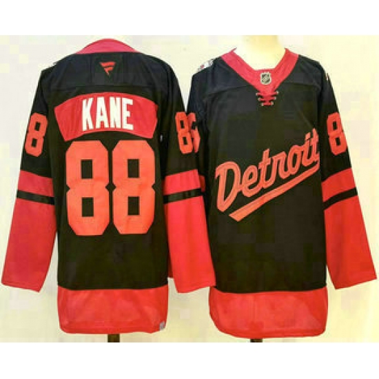 Men's Detroit Red Wings #88 Patrick Kane Black 2025 Stadium Series Stitched Jersey - Ujersey