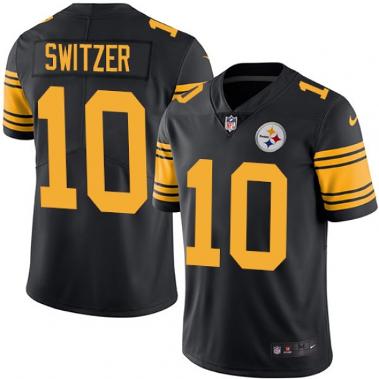 Youth Nike Pittsburgh Steelers #10 Ryan Switzer Limited Black Rush Vapor Untouchable NFL Jersey - Ujersey