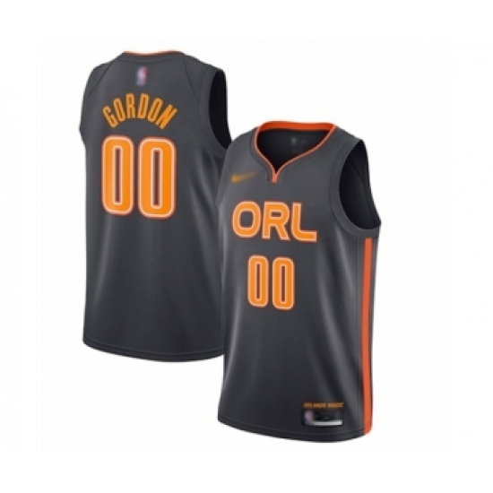Men's Orlando Magic #00 Aaron Gordon Swingman Charcoal Basketball Jersey - 2019 20 City Edition - Ujersey