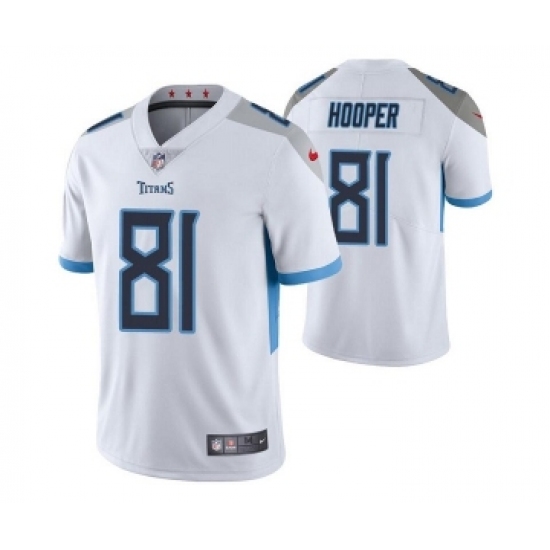 Men's Tennessee Titans #81 Austin Hooper White Vapor Untouchable Stitched Jersey - Ujersey
