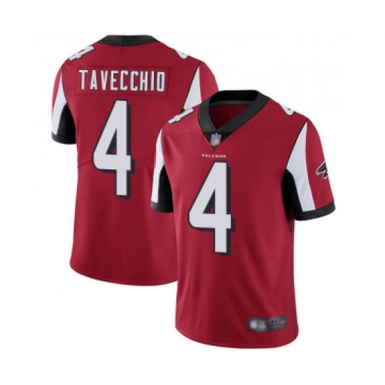 Youth Atlanta Falcons #4 Giorgio Tavecchio Red Team Color Vapor Untouchable Limited Player Football Jersey - Ujersey