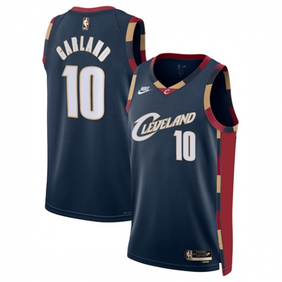 Men's Cleveland Cavaliers #10 Darius Garland Navy 2025 Classic Edition Stitched Jersey - Ujersey