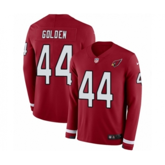 Youth Nike Arizona Cardinals #44 Markus Golden Limited Red Therma Long Sleeve NFL Jersey - Ujersey