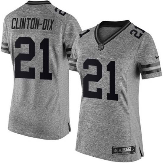 Women's Nike Green Bay Packers #21 Ha Ha Clinton-Dix Limited Gray Gridiron NFL Jersey - Ujersey