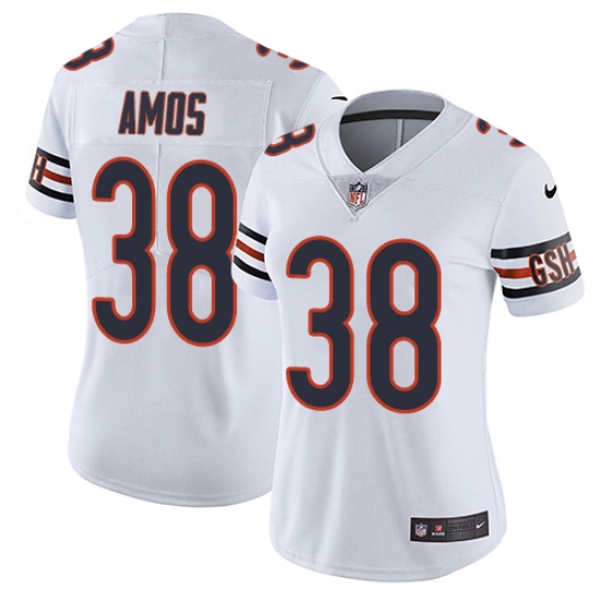 Women's Nike Chicago Bears #38 Adrian Amos White Vapor Untouchable Limited Player NFL Jersey - Ujersey