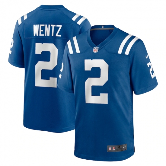 Men's Indianapolis Colts #2 Carson Wentz Nike Blue Limited Jersey - Ujersey