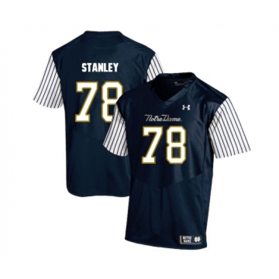 Notre Dame Fighting Irish 78 Ronnie Stanley Navy College Football Jersey - Ujersey