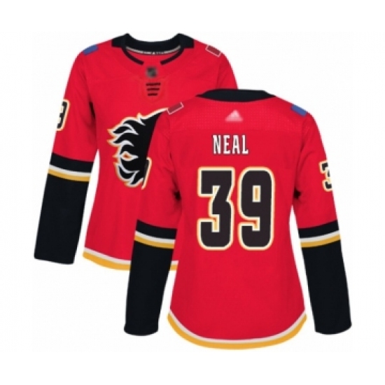 Women's Calgary Flames #39 Cam Talbot Authentic Red Home Hockey Jersey - Ujersey