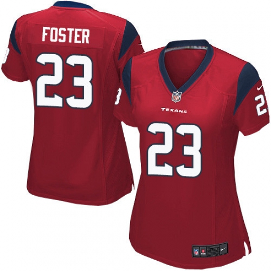 Women's Nike Houston Texans #23 Arian Foster Game Red Alternate NFL Jersey - Ujersey