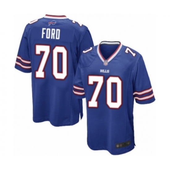 Men's Buffalo Bills #70 Cody Ford Game Royal Blue Team Color Football Jersey - Ujersey