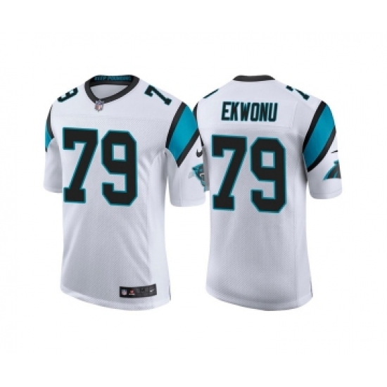 Men's Carolina Panthers #79 Ikem Ekwonu 2022 White Stitched Jersey - Ujersey