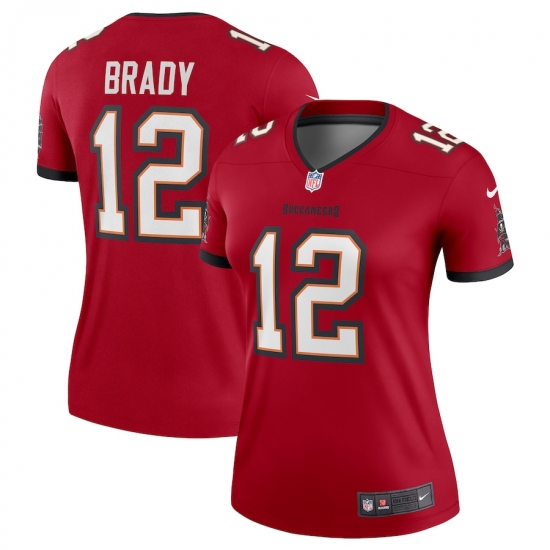 Women's Tampa Bay Buccaneers #12 Tom Brady Nike Red Legend Jersey - Ujersey