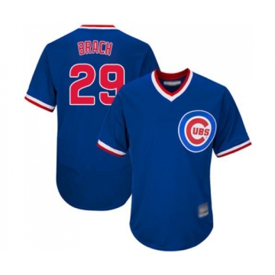 Men's Chicago Cubs #29 Brad Brach Royal Blue Cooperstown Flexbase Authentic Collection Baseball Jersey - Ujersey