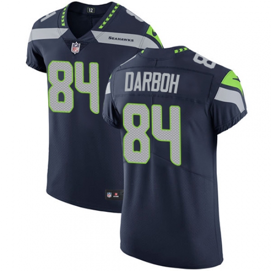 Men's Nike Seattle Seahawks #84 Amara Darboh Steel Blue Team Color Vapor Untouchable Elite Player NFL Jersey - Ujersey