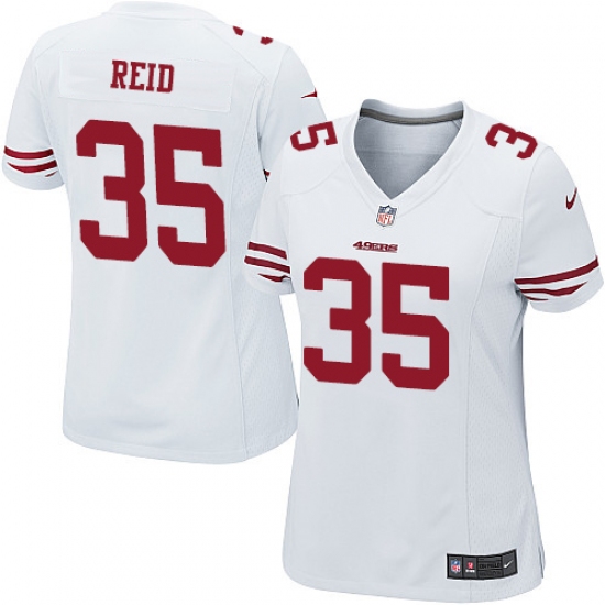 Women's Nike San Francisco 49ers #35 Eric Reid Game White NFL Jersey - Ujersey