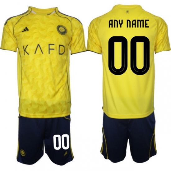 Men Al Nassr 2026 Soccer Jerseys Yellow CUSTOM - Ujersey