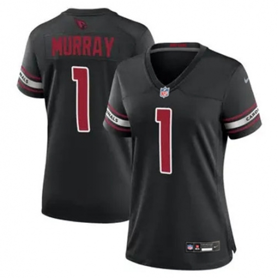 Women Arizona Cardinals #1 Kyler Murray Black 2023 F U S E Vapor Limited Stitched Football Jersey